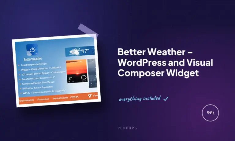 better weather wordpress and visual composer widget