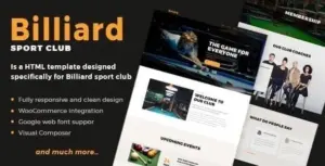 Billiard – Creative Sporting WordPress Theme