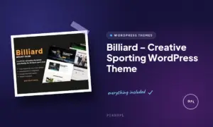 billiard creative sporting wordpress theme