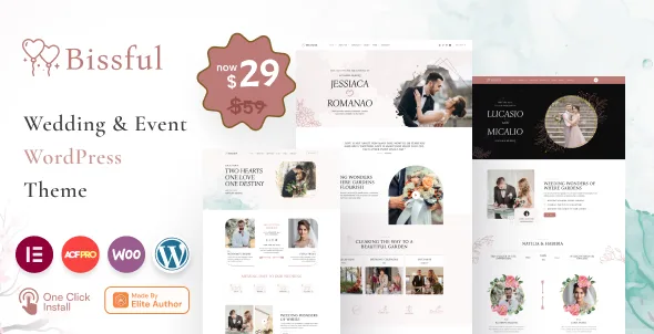 bissful wedding event wordpress theme 1