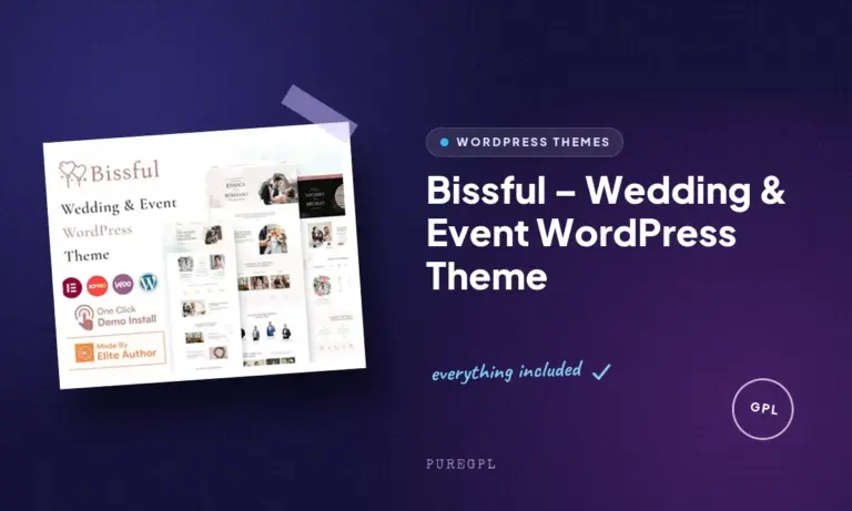 bissful wedding event wordpress theme