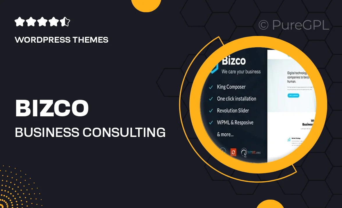 Bizco : Business Consulting and Professional Services WordPress Theme