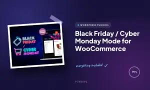 black friday cyber monday mode for woocommerce