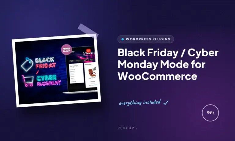 black friday cyber monday mode for woocommerce