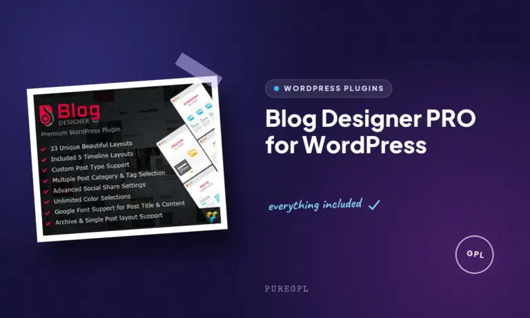 blog designer pro for wordpress
