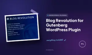 blog revolution for gutenberg wordpress plugin
