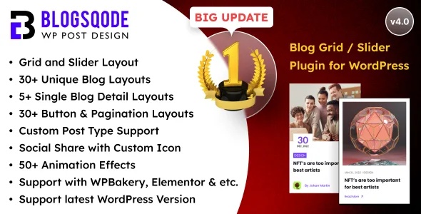 blogsqode blog layout plugin and news post design for wordpress 1