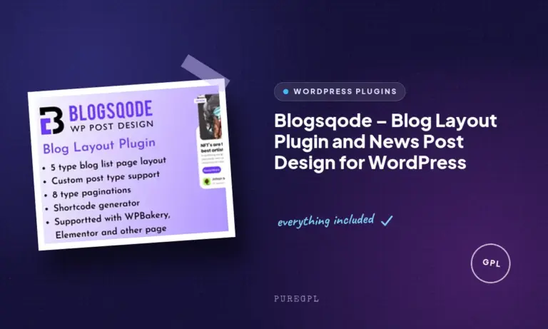 blogsqode blog layout plugin and news post design for wordpress
