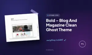 bold blog and magazine clean ghost theme