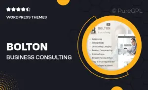Bolton: Business Consulting Services WordPress Theme