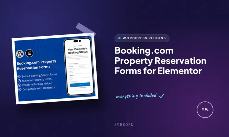 booking com property reservation forms for elementor