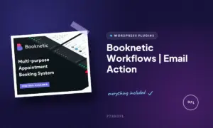 booknetic workflows email action
