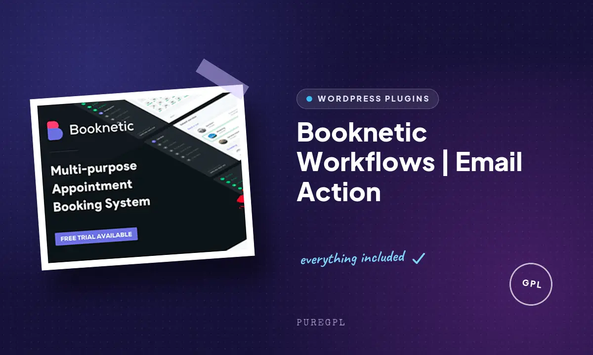 Booknetic Workflows | Email Action