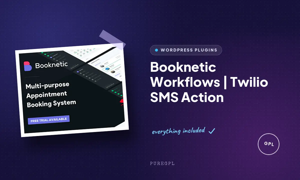 Booknetic Workflows | Twilio SMS Action