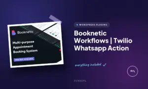booknetic workflows twilio whatsapp action