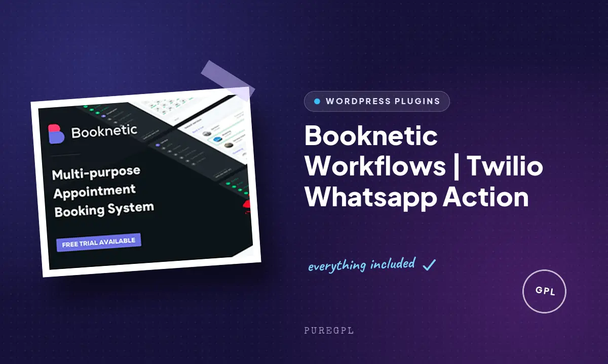 Booknetic Workflows | Twilio Whatsapp Action