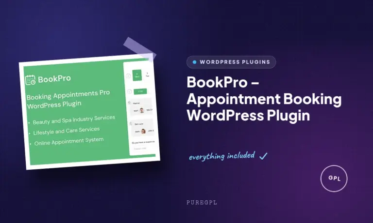 bookpro appointment booking wordpress plugin