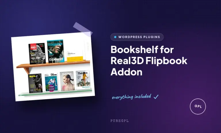 bookshelf for real3d flipbook addon