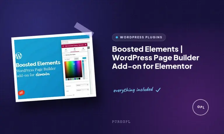 boosted elements wordpress page builder add on for elementor