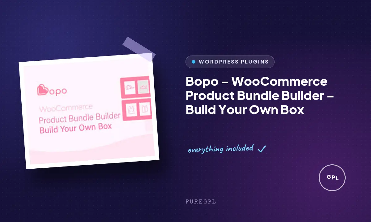 Bopo – WooCommerce Product Bundle Builder