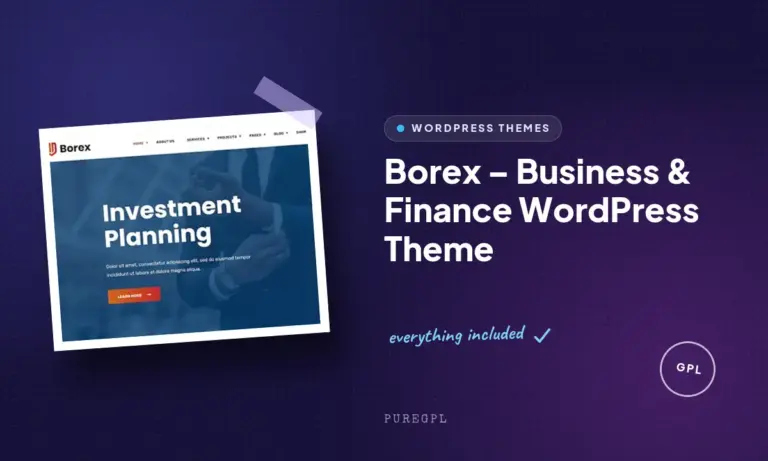 borex business finance wordpress theme