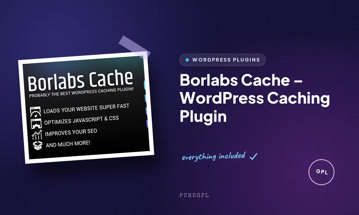 Borlabs Cache – WordPress Caching Plugin