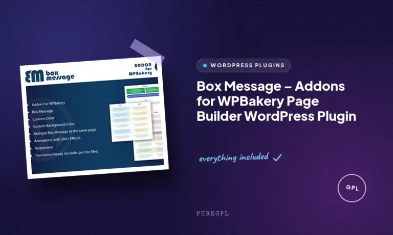 box message addons for wpbakery page builder wordpress plugin