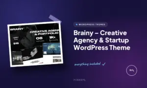 brainy creative agency startup wordpress theme
