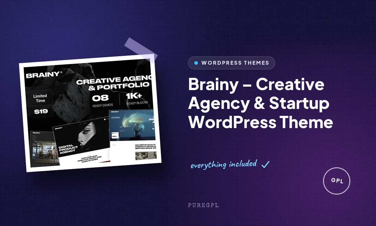 Brainy – Creative Agency & Startup WordPress Theme