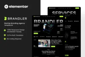 Brandler – StartUp Branding Agency Elementor Template Kit
