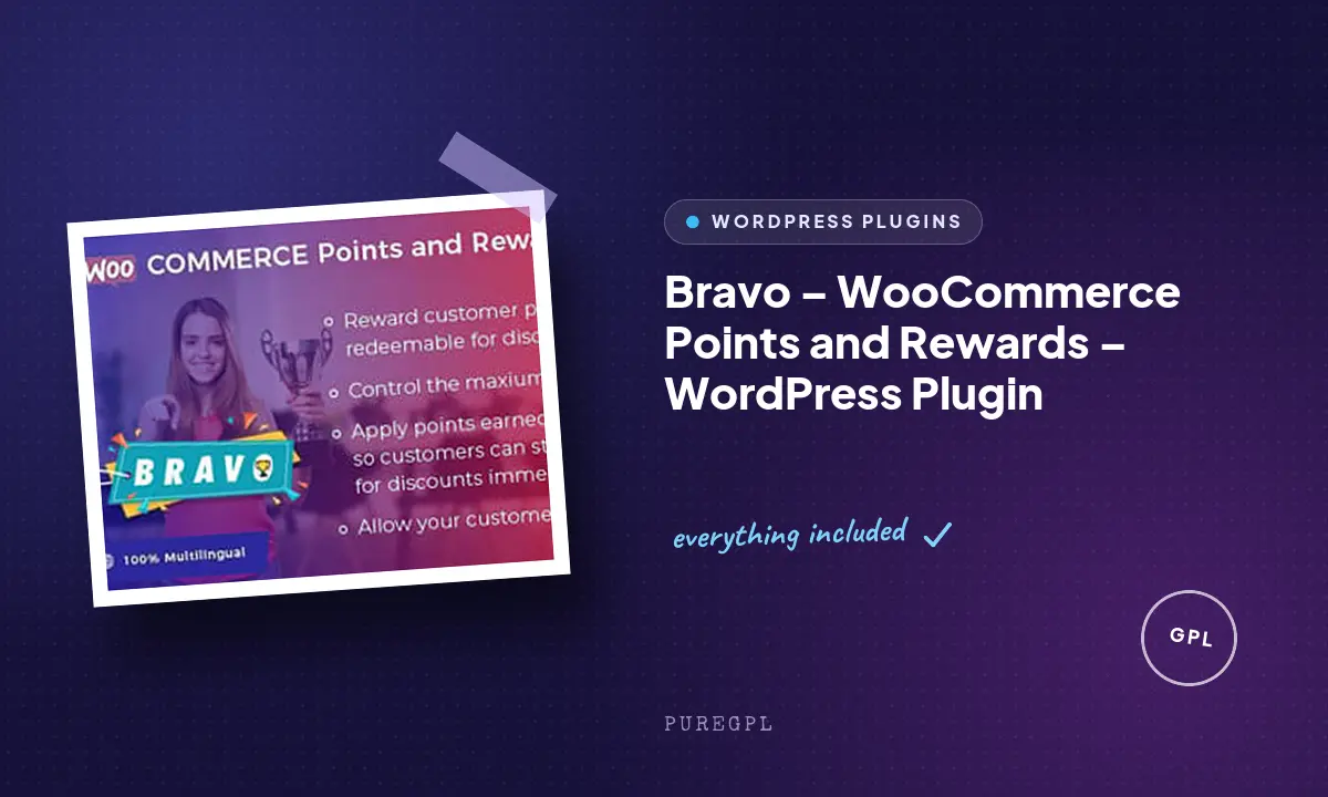 Bravo – WooCommerce Points and Rewards – WordPress Plugin