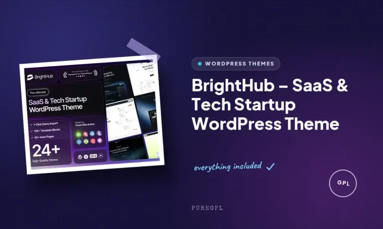 brighthub saas tech startup wordpress theme 1