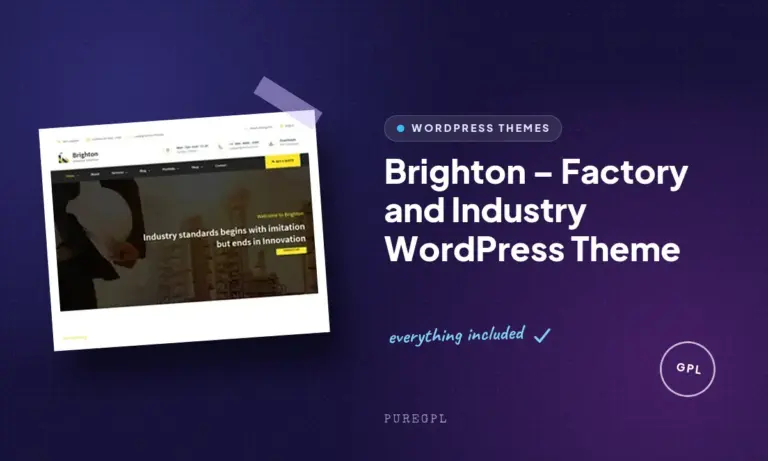 brighton factory and industry wordpress theme