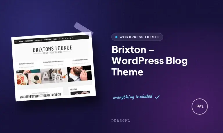 brixton wordpress blog theme