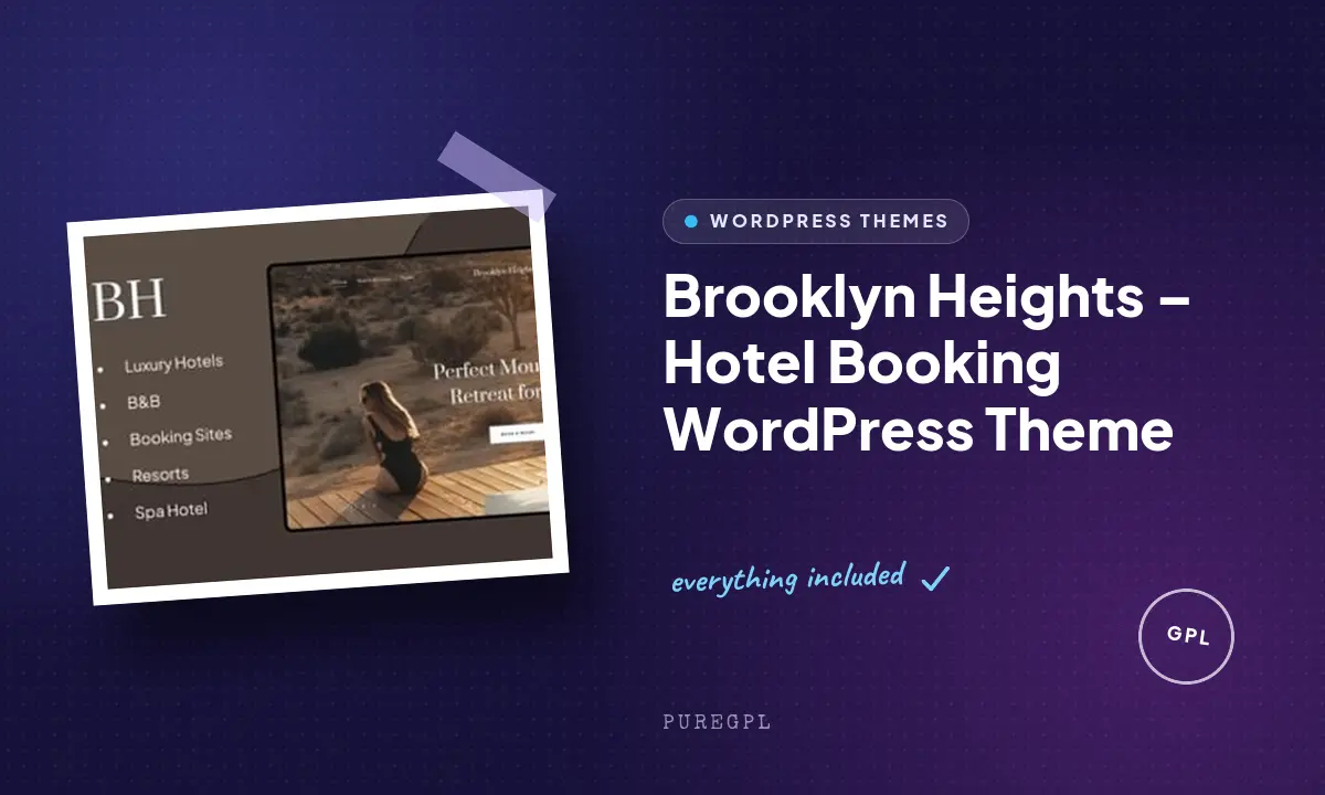 Brooklyn Heights – Hotel Booking WordPress Theme