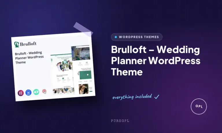 brulloft wedding planner wordpress theme