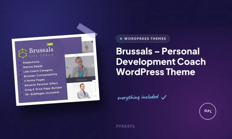 brussals personal development coach wordpress theme