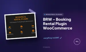 brw booking rental plugin woocommerce