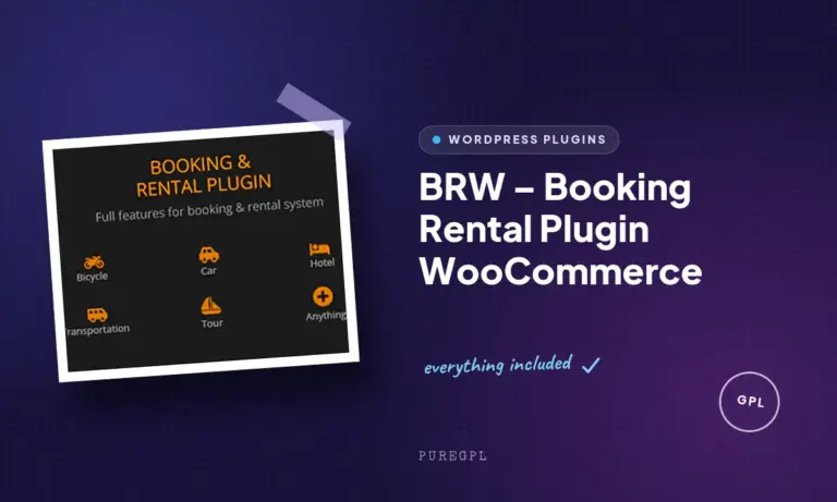 brw booking rental plugin woocommerce