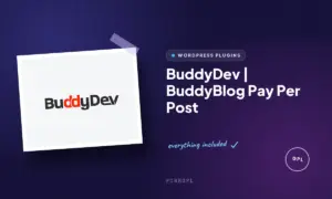 buddydev buddyblog pay per post