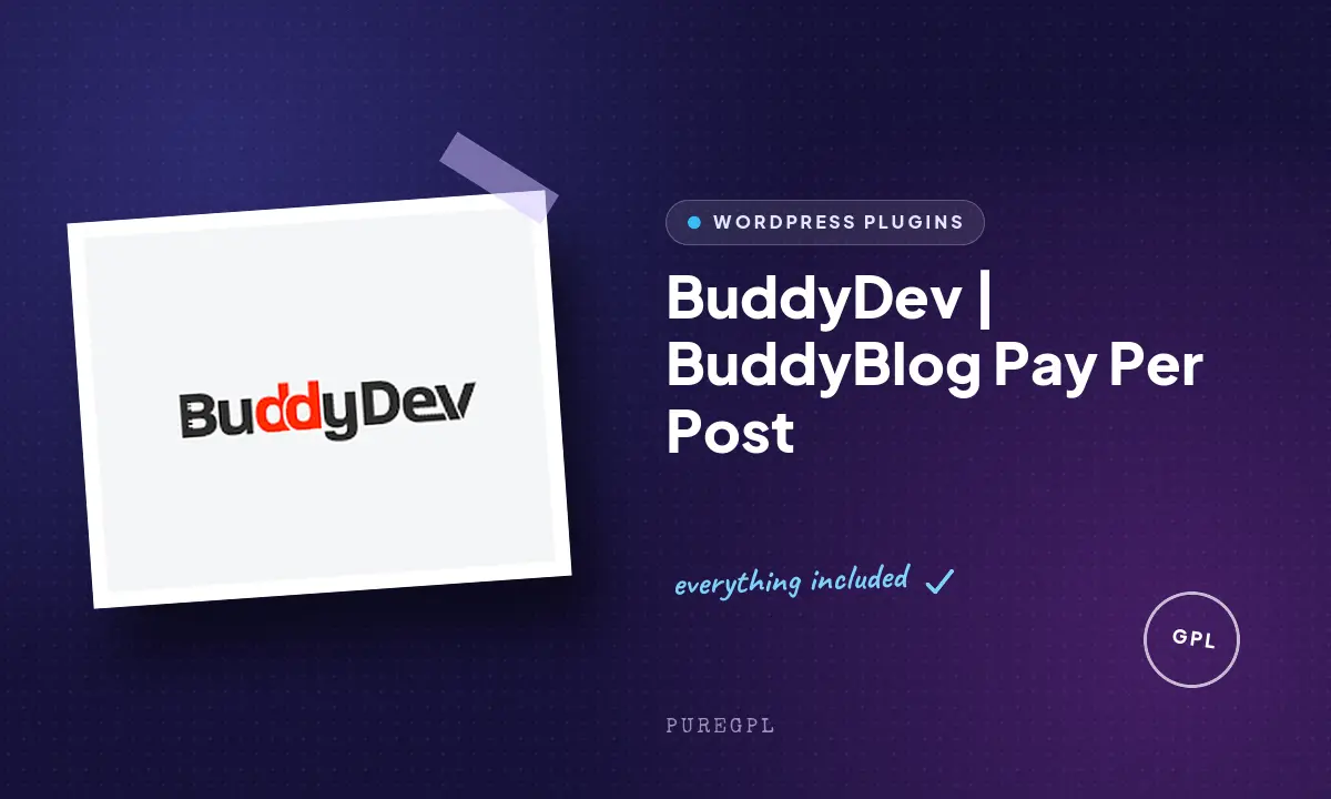 BuddyDev | BuddyBlog Pay Per Post