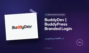buddydev buddypress branded login