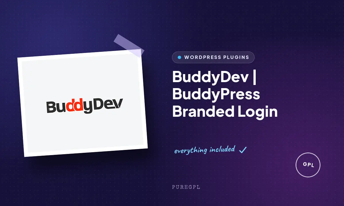 BuddyDev | BuddyPress Branded Login