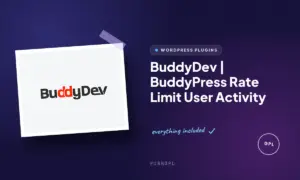 buddydev buddypress rate limit user activity