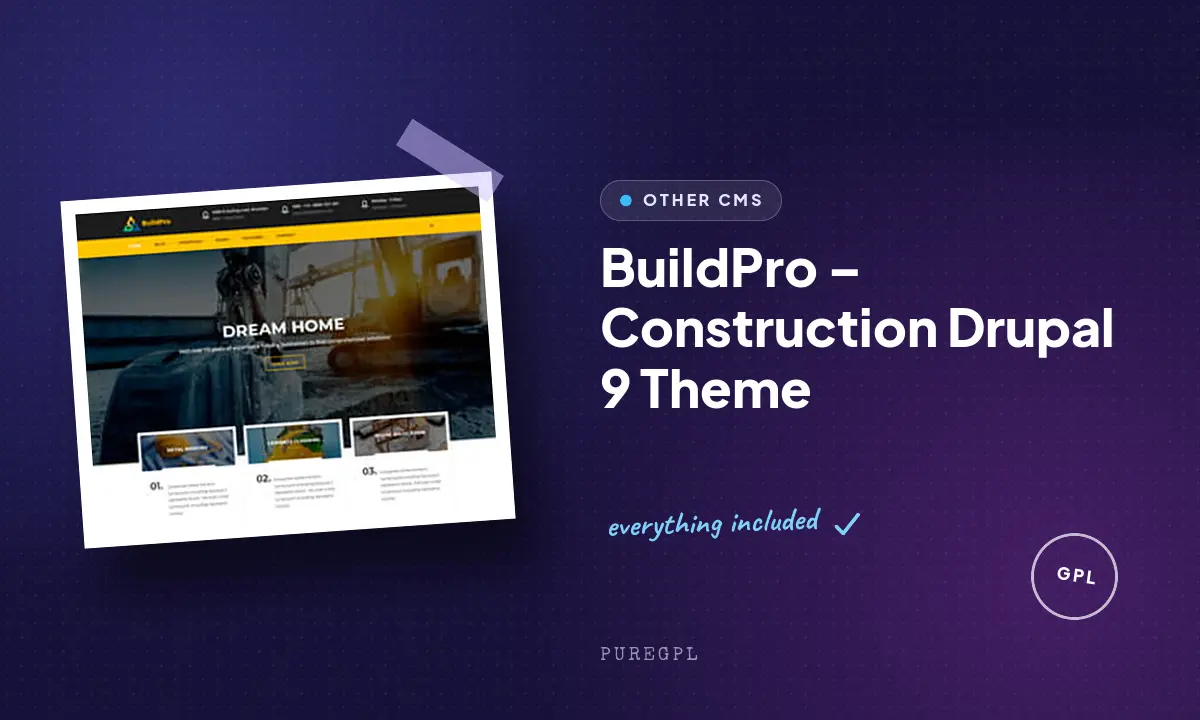 BuildPro – Construction Drupal 9 Theme