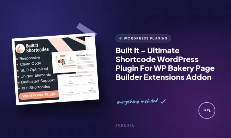 built it ultimate shortcode wordpress plugin for wp bakery page builder extensions addon