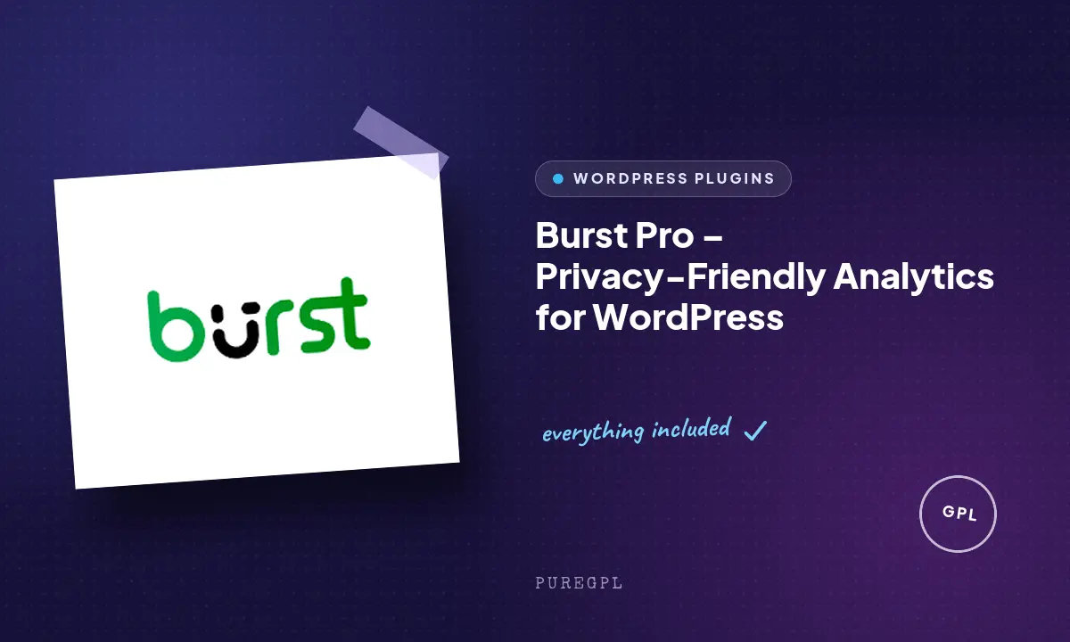 Burst Pro – Privacy-Friendly Analytics for WordPress