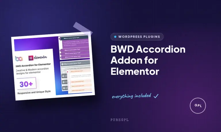 bwd accordion addon for elementor