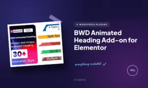 bwd animated heading add on for elementor