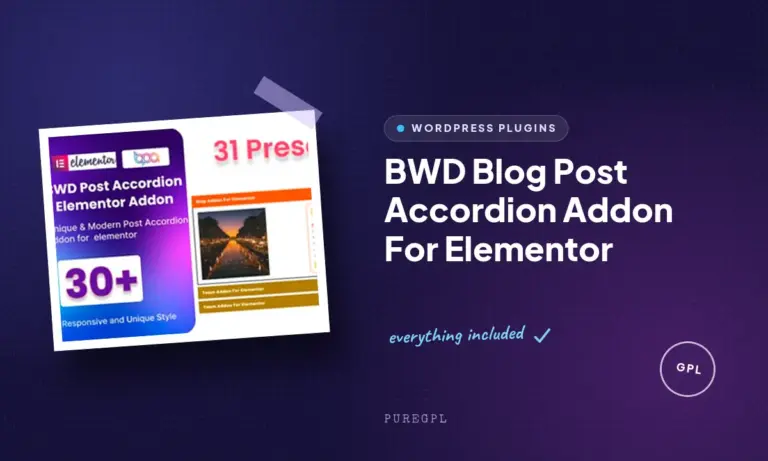 bwd blog post accordion addon for elementor